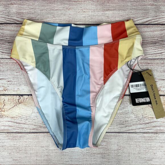 NWT Reformation Kona Bikini Bottoms in Starburst - Picture 1 of 6